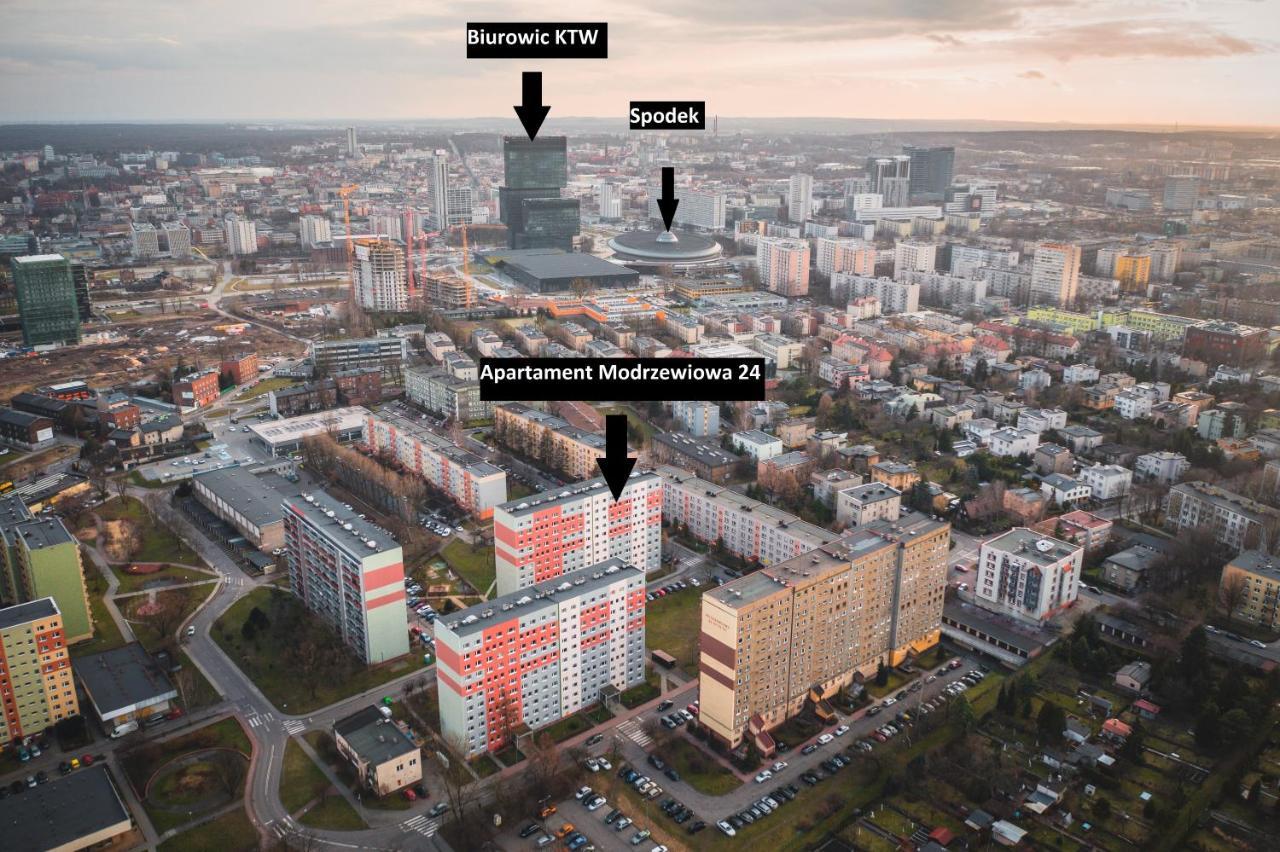 Katowice Apartament Spodek Modrzewiowa 24 Apartment Ngoại thất bức ảnh